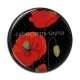 Cabochon Résine - coquelicot
