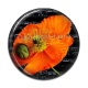 Cabochon Résine - coquelicot
