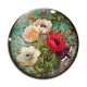 Cabochon Verre - coquelicot