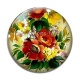 Cabochon Verre - fleur