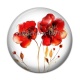 Cabochon Résine - coquelicot