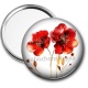 Miroir de poche - coquelicot