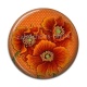 Cabochon Résine - coquelicot