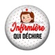 Cabochon Résine - infirmière qui déchire