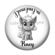Cabochon Résine - j'peux pas j'ai poney