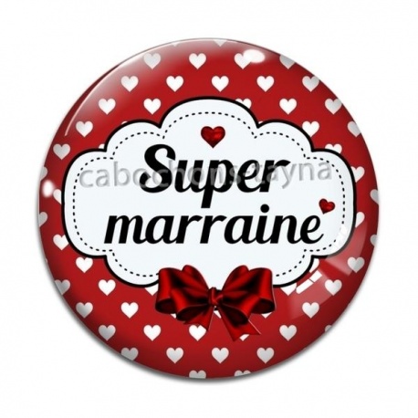 Cabochon Verre - super marraine