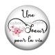 Cabochon Résine - une soeur pour la vie