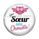 Cabochon Verre - une soeur super chouette