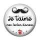 Cabochon Résine -  je t'aime mon tonton d'amour