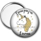 Miroir de poche - j'peux pas j'ai licorne