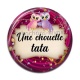 Cabochon Résine - une chouette tata