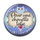 Cabochon Résine - pour une chouette tatie