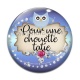 Cabochon Verre - pour une chouette tatie