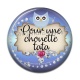 Cabochon Résine - pour une chouette tata