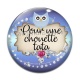 Cabochon Verre - pour une chouette tata