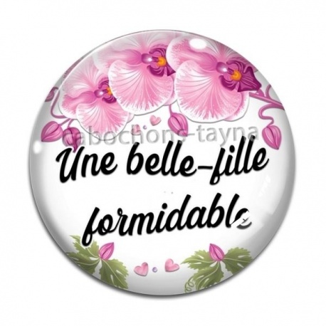 Cabochon Verre - une belle fille formidable