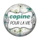 Cabochon Résine - copine pour la vie