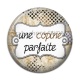 Cabochon Résine - une copine parfaite