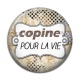 Cabochon Résine - copine pour la vie