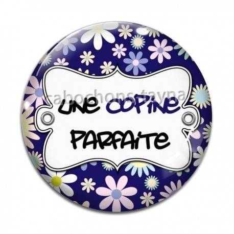Cabochon Verre - une copine parfaite