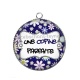 Pendentif Cabochon Argent - une copine parfaite