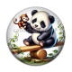 Cabochon Résine - panda
