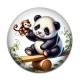 Cabochon Résine - panda