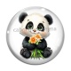 Cabochon Verre - panda