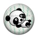Cabochon Résine - panda