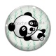 Cabochon Verre - panda