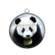 Pendentif Cabochon Argent - panda