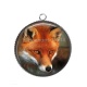 Pendentif Cabochon Argent - renard