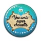 Cabochon Résine - une amie super chouette