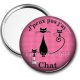 Miroir de poche - j'peux pas j'ai chat