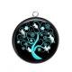 Pendentif Cabochon Argent - arbre de vie