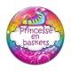 Cabochon Verre - princesse en baskets