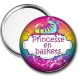 Miroir de poche - princesse en baskets
