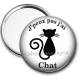 Miroir de poche - j'peux pas j'ai chat