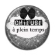 Cabochon Résine - chieuse à plein temp