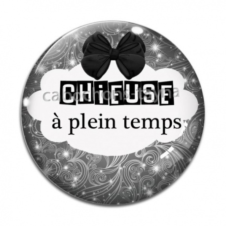 Cabochon Verre - chieuse à plein temp