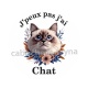 j'peux pas j'ai chat