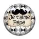 Cabochon Résine - je t'aime pépé