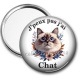 Miroir de poche - j'peux pas j'ai chat