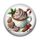 Cabochon Résine - tasse de noël