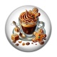 Cabochon Résine - tasse café de noël