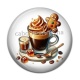 Cabochon Résine - tasse café de noël