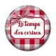 Cabochon Résine - le temps des cerises