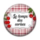 Cabochon Résine - cerise