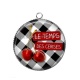 Pendentif Cabochon Argent - le temps des cerises