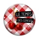 Cabochon Verre - le temps des cerises
